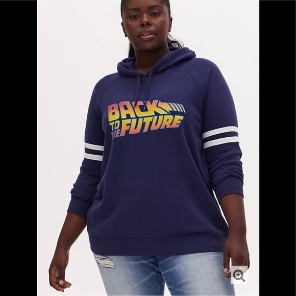 Torrid blue back to the future hoodie 00X - Picture 2 of 8